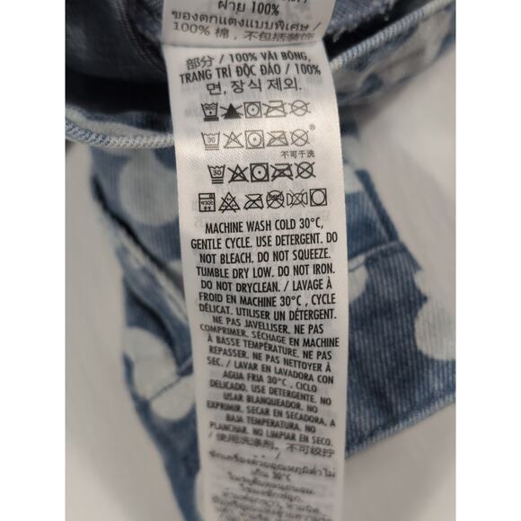 NWT Disney Baby Minnie Mouse Denim Jacket Girls 6-9M Blue Floral Jean Coat - Picture 10 of 11